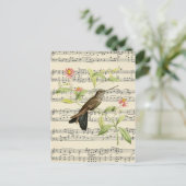 musique vintage de carte postale botanique de coli (Debout devant)