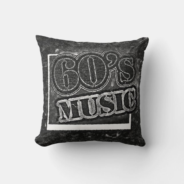 Musique vintage des années 60 - Coussin (Recto)