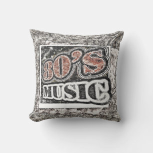 Musique vintage des années 80 - Coussin