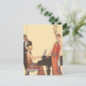 Musique vintage, Invitation de Pianiste Art Déco (Debout devant)