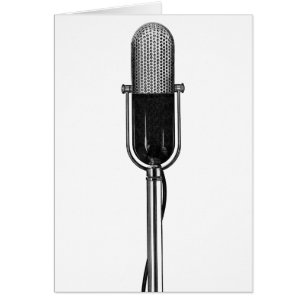 Musique vintage, Microphone rétro à l'ancienne