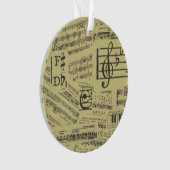 Musique vintage Note Musicien Motif (devant)