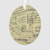 Musique vintage Note Musicien Motif (devant)