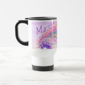 Musique violet feuille Colorsplash Travel Mug (Gauche)