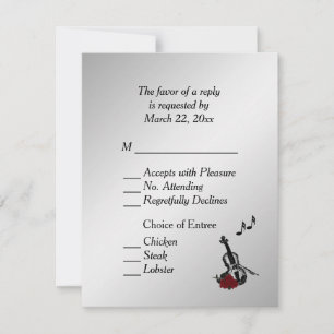 Musique violon argenté RSVP avec Entree Choix