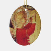 MUSISCH ANGEL IN RED EN GOLD Ruby Gem stone Keramisch Ornament (Rechts)