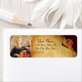 MUSISCH ANGEL PLAYDRUMMONOGRAM ETIKET (Insitu)