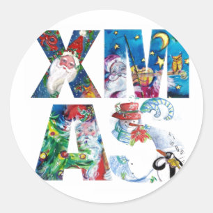 MUSISCH SANTA XMAS PARTY/PENGUIN'S SERENADE RONDE STICKER