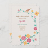 Musje Bloem Uitnodiging (Voorkant / Achterkant)