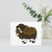 Musk Ox Briefkaart (Staand voorkant)