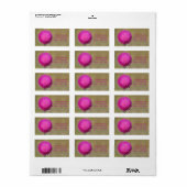 Musk Thistle Étiquette de adresse (Feuille entière)