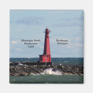 Muskegon South Breakwater Light magnet Magneet