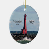 Muskegon South Breakwater Light ornament (Rechts)