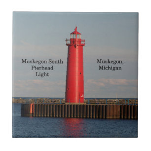 Muskegon South Pierhead Light tile Tegeltje