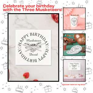 Musketeer Hero Happy Birthday Party  Servet