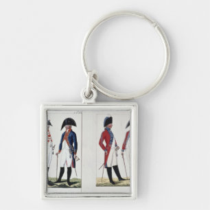 Musketeers en officieren, 1800 sleutelhanger