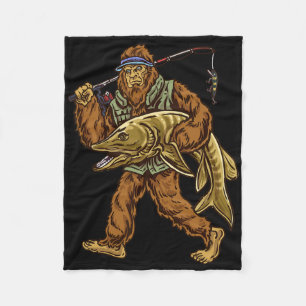 Muskie vissen Bigfoot Musky jagen Vissers  Fleece Deken