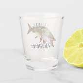 Muskie Whisperer Shot Glas (Achterkant)