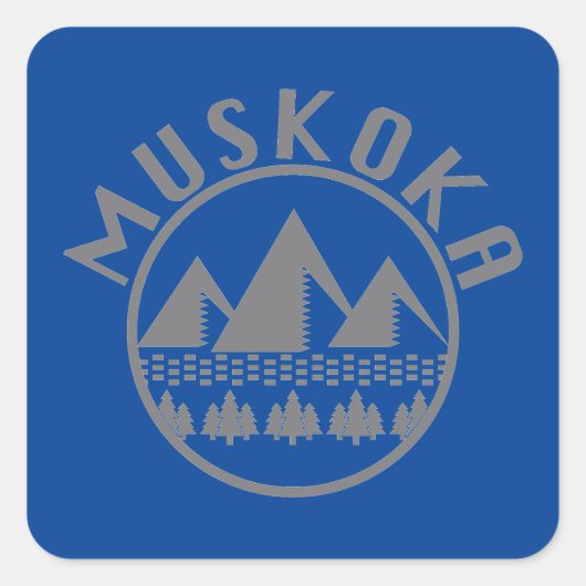 Muskoka Design - Stickers Carrés (Devant)