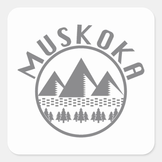 Muskoka Design - Stickers Carrés (Devant)