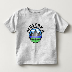 Muskoka Design (versie 2) - Peuter Fijne Jersey T Kinder Shirts