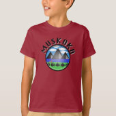 Muskoka Design (versie 2) - T-shirt voor Kinderen (Voorkant)