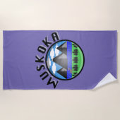 Muskoka Design (Version 2) - Serviette de plage (Devant)