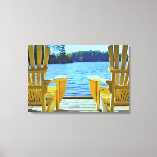 Muskoka stoel Canvas Afdruk (Voorkant)