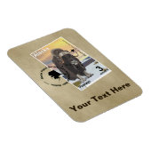 Muskox Stamp Souvenir Magneet (Rechterzijde)
