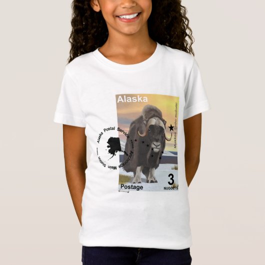 Muskox Stamp Souvenir T-shirt (Voorkant)