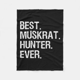 Muskrat jacht cadeau - Grappig Beste Jager Fleece Deken