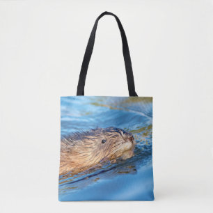Muskrat op Vassar Boerderijen Ecological Preserve Tote Bag