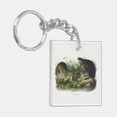 Muskusrat van Audubon's Quadrupeds van Noord-Ameri Sleutelhanger (Voorkant Links)