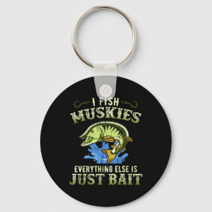 Musky Gevist Gift Idee Muskie Shirt Sleutelhanger
