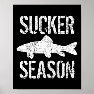 Musky Gevist Sucker Seizoen Muskie Poster