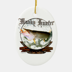 Musky hunter 1 keramisch ornament