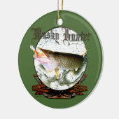 Musky hunter 1 keramisch ornament (Links)