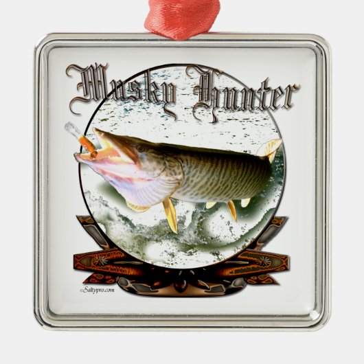 Musky hunter 1 metalen ornament (Voorkant)