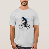 Musles not Batteries Mountain Bike T-Shirt (Voorkant)