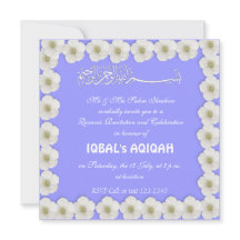 Muslim baby blue Aqiqah