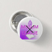 Muslim League Logo Ronde Button 3,2 Cm (Voorkant /achterkant)
