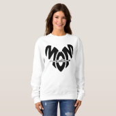 muslim mom heart sweatshirt (Devant entier)