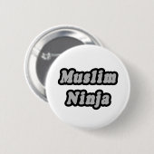 Muslim Ninja Ronde Button 5,7 Cm (Voorkant /achterkant)