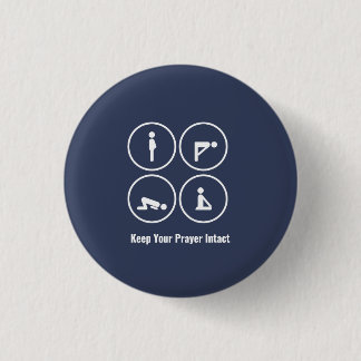 Muslim Prayer Ronde Button 3,2 Cm