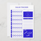 Muslim Salah Weekly Tracker Save The Date (Achterkant)