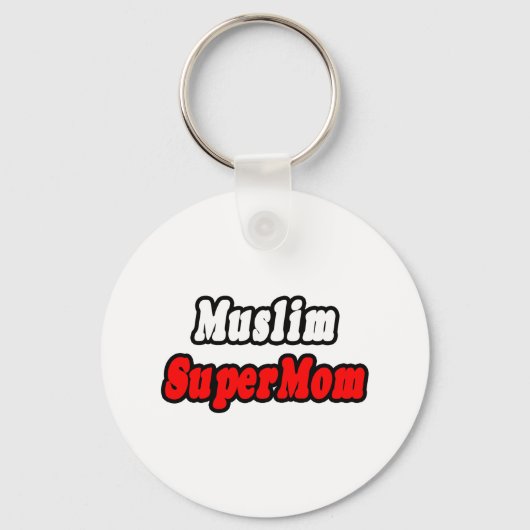 Muslim SuperMam Sleutelhanger (Voorkant)