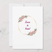 Muslim wedding invitation Floral Nikkah invitation (Dos)