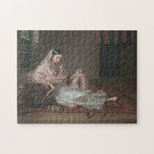 Muslim Woman schrijft door Francesco Renaldi : Legpuzzel