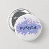 Muslimah Button (Paars) (Voorkant /achterkant)
