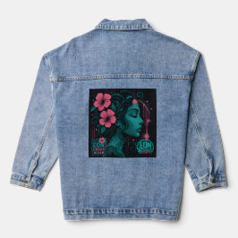 MUSSA FLORAL DENIM JACKET
